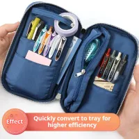 Japan KOKUYO Large Capacity Pencil Case Multifunctional Open Pencil Bag Student Stationery Pouch School Office Pen Organizer thumbnail 6