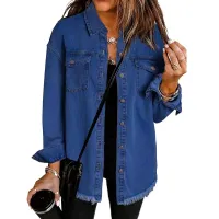 Women's Tassel Denim Jacket thumbnail 3