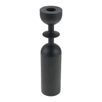 Black Wooden Candle Holder Stand thumbnail 5