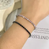 Zirconia Tennis Bracelet Crystal Charm thumbnail 6