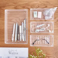 Clear Stackable Acrylic Organizer Bins thumbnail 2