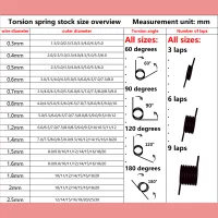 10pc 1.6mm V Torsion Springs thumbnail 2
