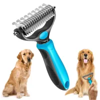 2-in-1 Pet Deshedding Brush thumbnail 1