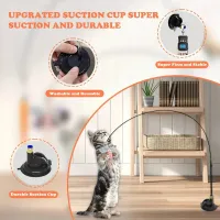 Cat Teaser Toy with Bell & Feather Wand thumbnail 4