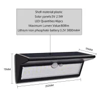 Solar Motion Sensor Outdoor Lights thumbnail 5