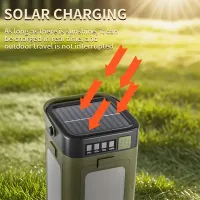 Solar Rechargeable LED Camping Light thumbnail 2