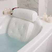 Luxury Bath Pillow with Suction Cups thumbnail 1