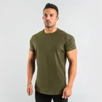 Men's Cotton Slim Fit Gym Tee thumbnail 1