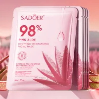 SAODER Pink Aloe Facial Masks thumbnail 4