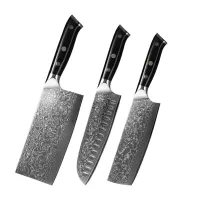 VG10 Damascus Steel Japanese Chef Knife Set thumbnail 3