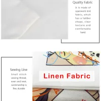 Floral Cat Canvas Tote Bag thumbnail 5