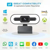 HD Webcam with Mic & Light thumbnail 1