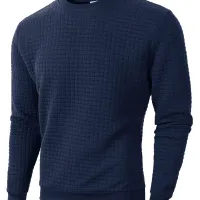 Men's Knitted Jacquard Crew Sweater thumbnail 4
