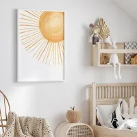 Boho Rainbow Sunshine Nursery Posters Set of 3 thumbnail 3