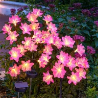 Peach Blossom Solar Garden Lights thumbnail 1