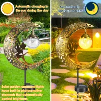 Solar Moon Fairy Crackle Glass Lights thumbnail 5