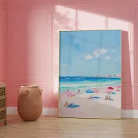 Summer Ocean Swimming Canvas Art thumbnail 4