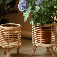 Rattan Plant Stand Shelf thumbnail 4
