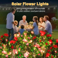 Solar LED Azalea Flower Lights thumbnail 6