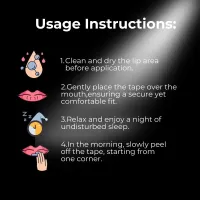 Anti Snoring Sleep Mouth Tape Strips thumbnail 6