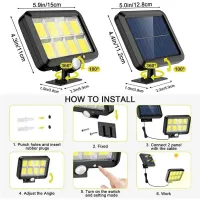 Solar Motion Sensor Wall Light thumbnail 4