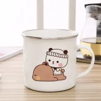 Cute Bear Enamel Cup 11oz thumbnail 3