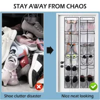 Over the Door 12-Pocket Mesh Shoe Organizer thumbnail 6