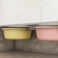 Adhesive Stainless Steel Sponge Holder Set thumbnail 2