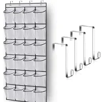 24-Pocket Over Door Shoe Organizer thumbnail 2