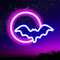 Bat Neon Moon Light - USB/Battery thumbnail 1