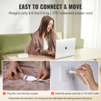 VEVOR King Size Electric Heated Blanket thumbnail 5