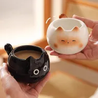 Siamese Cat Coffee Cup – Cute Kitten Mug thumbnail 3
