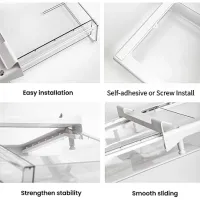 Clear Pull Out Fridge Organizer Bins thumbnail 2