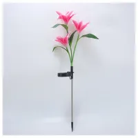 Solar Lily Flower Garden Lights thumbnail 6