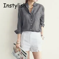Korean Vintage Linen Blouse thumbnail 4