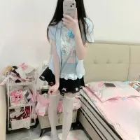 Japanese Petite Butterfly Print Top thumbnail 4