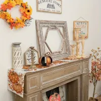 Autumn Polka Dot Pumpkin Table Runner thumbnail 3