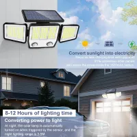 3-Head Solar Security Flood Lights thumbnail 4