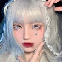 White Cosplay False Eyelashes thumbnail 2