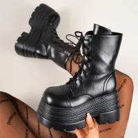 Punk Platform Chunky Heel Boots thumbnail 5
