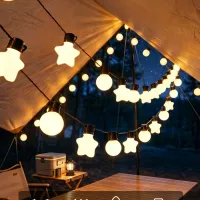 Solar Star & Bulb String Lights thumbnail 5