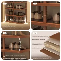 Solid Wood Multi-Tier Shoe Rack thumbnail 5