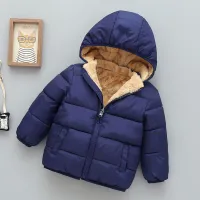 Kids Fleece Cartoon Hooded Jacket thumbnail 3