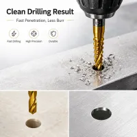 Titanium Coated Drill Bit Set 6-Piece thumbnail 4
