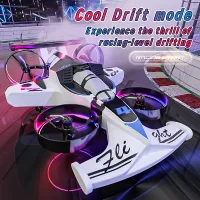2-in-1 Mini Air-Ground Flying Car Drone thumbnail 6