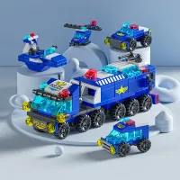 6-in-1 City Vehicle Building Blocks Set thumbnail 3