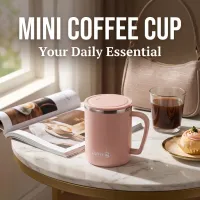 Insulated Travel Coffee Mug with Handle thumbnail 3