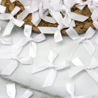 50 Pcs Pink Ribbon Bows for DIY Crafts thumbnail 6