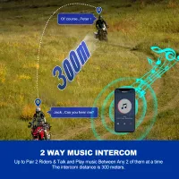 Kebidumei YP10 2X Bluetooth Motorcycle Intercom thumbnail 3
