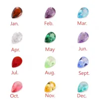 Personalized Heart Birthstone Necklace & Ring Set thumbnail 5